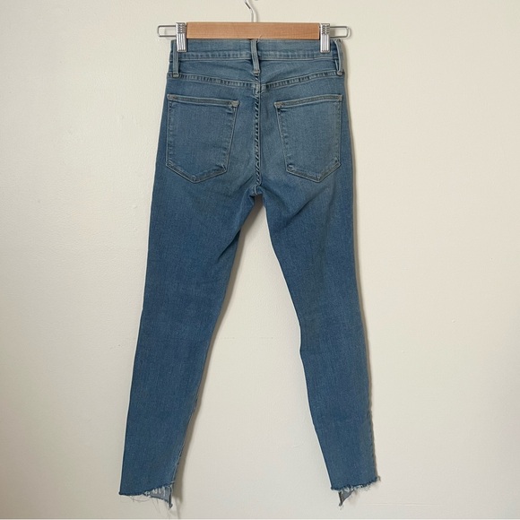 Frame Le High Skinny Denim Jeans Light Wash Size 24 - Picture 4 of 8